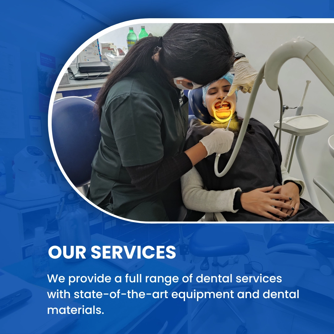 Doctor checking Patient Teeth Banner